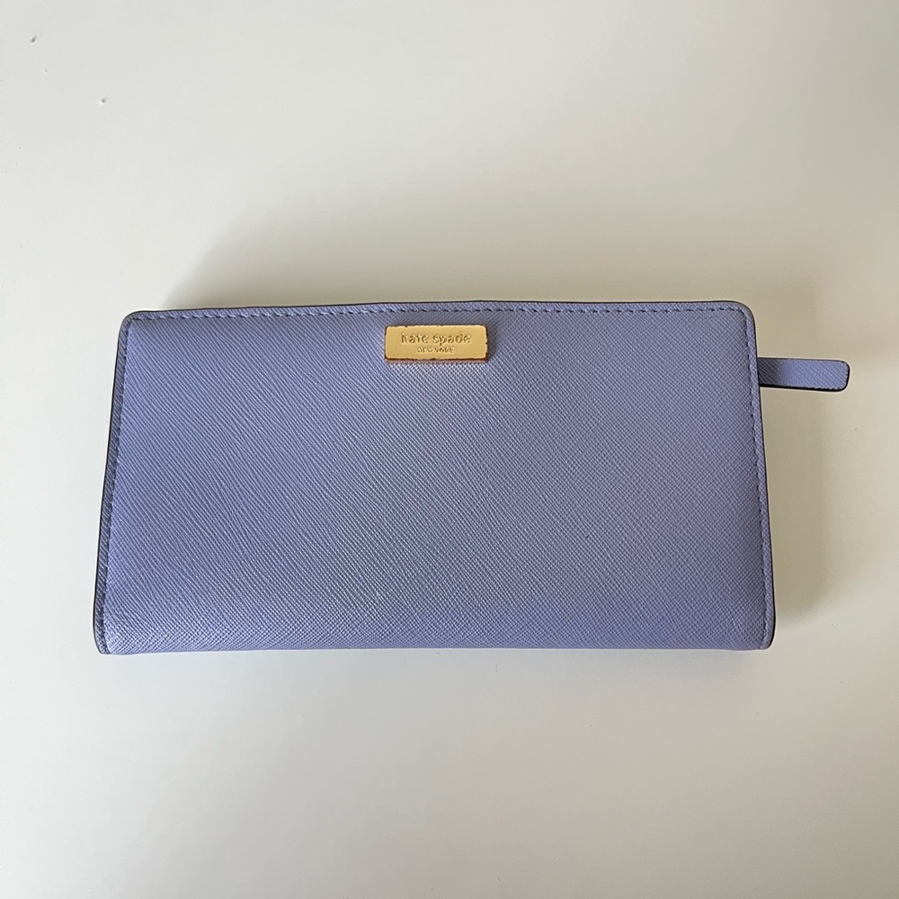 Kate Spade Dana Large Slim Bifold Wallet (Lavender)